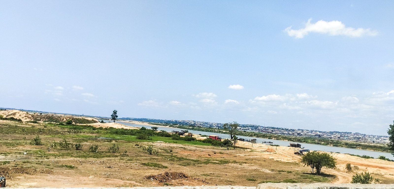 The River Niger seen from open ground at Onitsha, Anambra State
